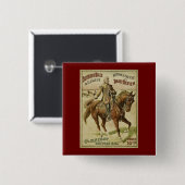 バッファローのビルの野生の西の日刊新聞ショー 缶バッジ (正面&裏面)