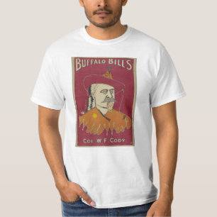 バッファローのビルの野生の西ポスター1890年 Tシャツ