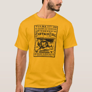 バッファローのビル1916野生の西ショーの広告 Tシャツ