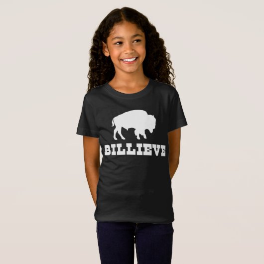 バッファローのファンのためのビルズマフィアビリエブシャツギフト Tシャツ (正面フル)