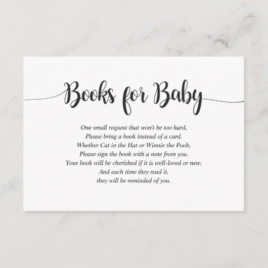 バッファローのプレイドが本の赤ちゃんシャワーを持ってくる エンクロージャーカード (正面)