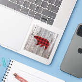 バッファローのプレイドは野生の1つの誕生日パーティー シール (ノートパソコンとiPhone)