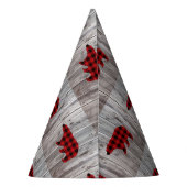 バッファローのプレイドは野生の1つの誕生日パーティー パーティーハット (裏面)