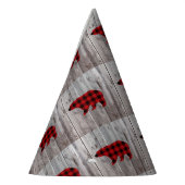 バッファローのプレイドは野生の1つの誕生日パーティー パーティーハット (左)