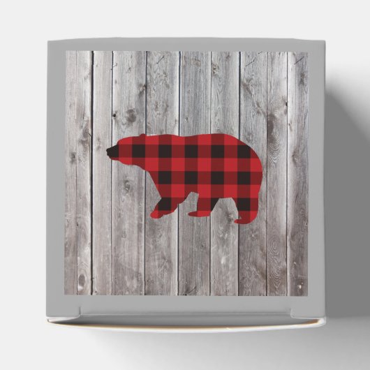 バッファローのプレイドは野生の1つの誕生日パーティー フェイバーボックス (上部)