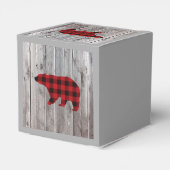 バッファローのプレイドは野生の1つの誕生日パーティー フェイバーボックス (裏面サイド)