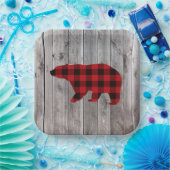 バッファローのプレイドは野生の1つの誕生日パーティー ペーパープレート (パーティー)