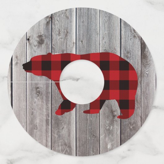 バッファローのプレイドは野生の1つの誕生日パーティー ワイングラスタグ (正面)