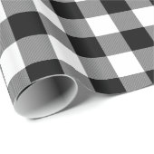 バッファローのプレイドクリスマスラッピング紙 ラッピングペーパー (ロールコーナー)