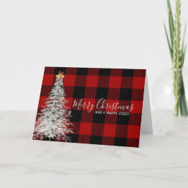 バッファローのプレイドクリスマス カード
