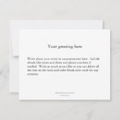 バッファローのヘッド芸術のアルバートBierstadtのバイソンの絵画 案内状 (裏面)