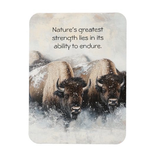 バッファローのレジリエンス：吹雪マグネット マグネット (縦)