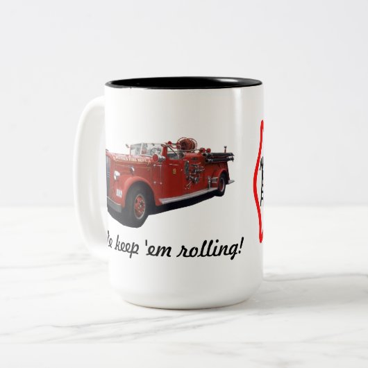 バッファローの修理工場のマグ ツートーンマグカップ (正面左)