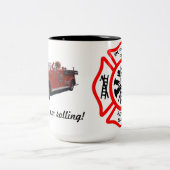 バッファローの修理工場のマグ ツートーンマグカップ (中央)