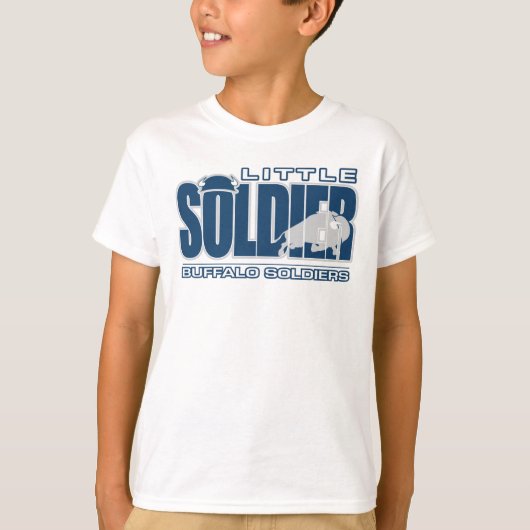 バッファローの兵士のラクロスの子供のTシャツのデザイン1 Tシャツ (正面)