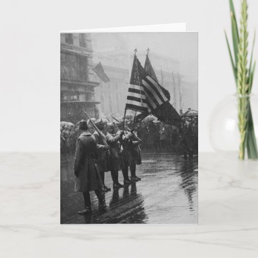 バッファローの兵士の367th歩兵のアフリカ系アメリカ人 カード (正面)