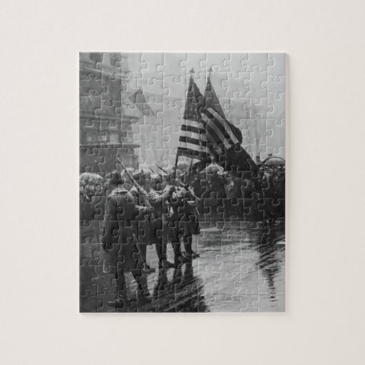 バッファローの兵士の367th歩兵のアフリカ系アメリカ人 ジグソーパズル (縦)