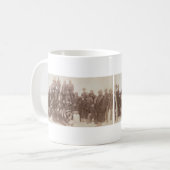 バッファローの兵士1890年のヴィンテージの写真 コーヒーマグカップ (正面左)