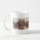 バッファローの兵士1890年のヴィンテージの写真 コーヒーマグカップ (左)