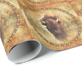 バッファローの包装紙 ラッピングペーパー (ロールコーナー)