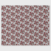 バッファローの喜びと雪の結晶 ラッピングペーパー (フラット)