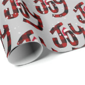 バッファローの喜びと雪の結晶 ラッピングペーパー (ロールコーナー)