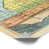 バッファローの地図 ポスター (角)