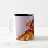 バッファローの夢みる人 ツートーンマグカップ (正面左)