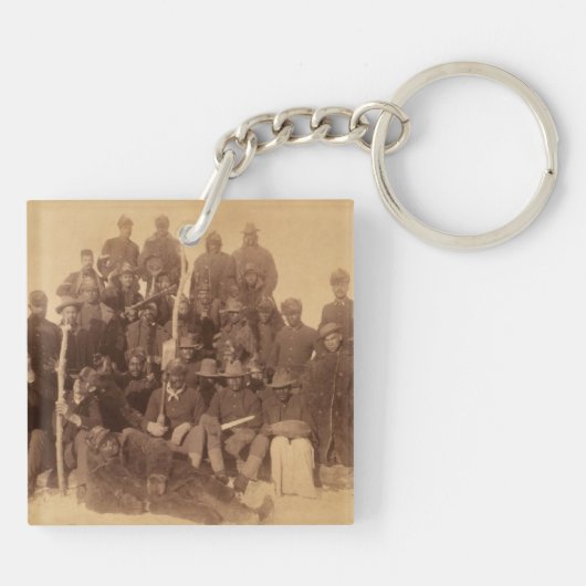 バッファローの戦士:アメリカの黒い戦闘騎兵 キーホルダー (裏面)