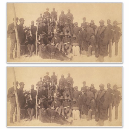 バッファローの戦士:アメリカの黒い戦闘騎兵 シール (正面)