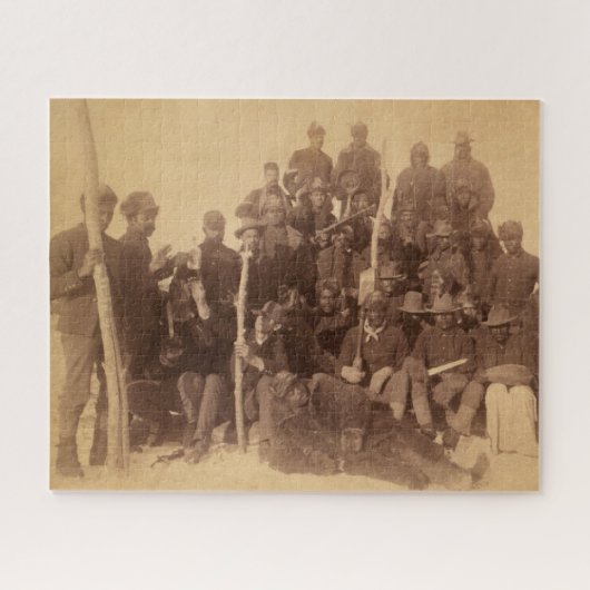 バッファローの戦士:アメリカの黒い戦闘騎兵 ジグソーパズル (横)