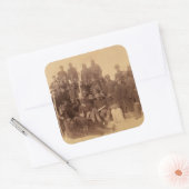 バッファローの戦士：アメリカの黒い戦闘騎兵 スクエアシール (封筒)