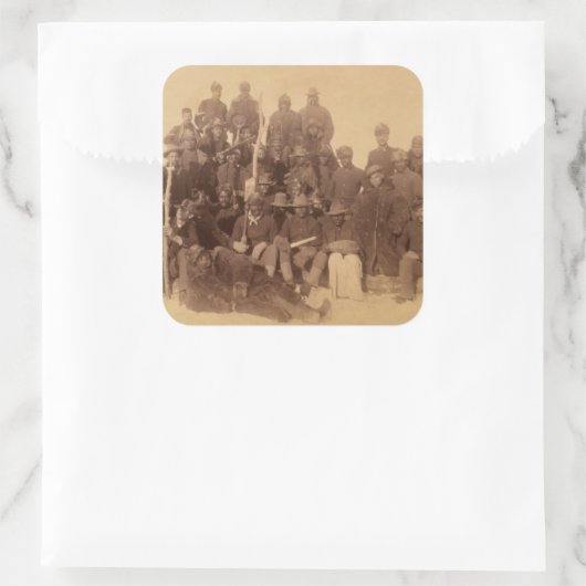 バッファローの戦士：アメリカの黒い戦闘騎兵 スクエアシール (バッグ)