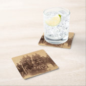 バッファローの戦士:アメリカの黒い戦闘騎兵 スクエアペーパーコースター (インサイチュ)