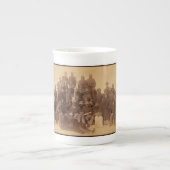 バッファローの戦士：アメリカの黒い戦闘騎兵 ボーンチャイナマグカップ (正面)