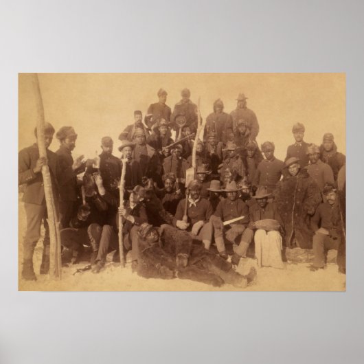 バッファローの戦士：アメリカの黒い戦闘騎兵 ポスター (正面)