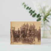 バッファローの戦士：アメリカの黒い戦闘騎兵 ポストカード (スタンド正面)