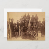 バッファローの戦士：アメリカの黒い戦闘騎兵 ポストカード (正面/裏面)