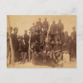 バッファローの戦士：アメリカの黒い戦闘騎兵 ポストカード (正面)