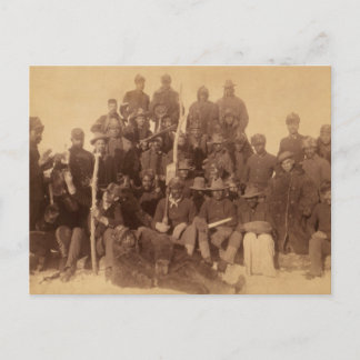 バッファローの戦士：アメリカの黒い戦闘騎兵 ポストカード