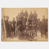 バッファローの戦士:アメリカの黒い戦闘騎兵 マグネット (正面)