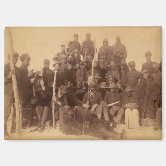 バッファローの戦士:アメリカの黒い戦闘騎兵 マグネット (正面)