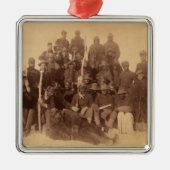 バッファローの戦士：アメリカの黒い戦闘騎兵 メタルオーナメント (正面)