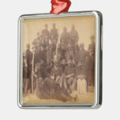 バッファローの戦士：アメリカの黒い戦闘騎兵 メタルオーナメント (左)