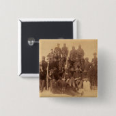 バッファローの戦士：アメリカの黒い戦闘騎兵 缶バッジ (正面&裏面)