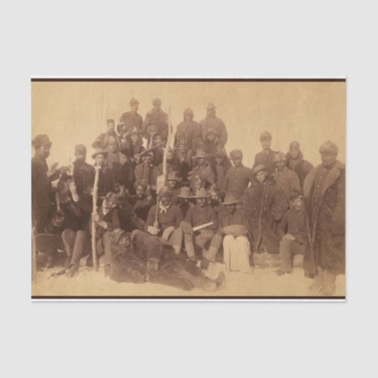 バッファローの戦士：アメリカの黒い戦闘騎兵 薄葉紙 (正面)