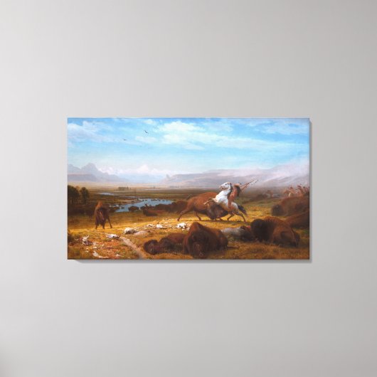 バッファローの最後 キャンバスプリント (正面)