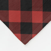 バッファローの格子縞のキツネはフリースブランケットをからかいます フリースブランケット (角)