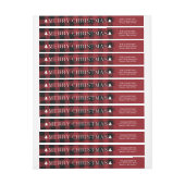 バッファローの格子縞のクリスマスの差出人住所ラベル ラップアラウンドラベル (シート)