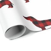 バッファローの格子縞のダックスフント ラッピングペーパー (ロールコーナー)